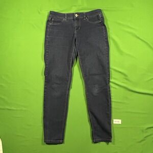 White House Black Market Skinny Regular Jeans Dark Indigo Women Small S